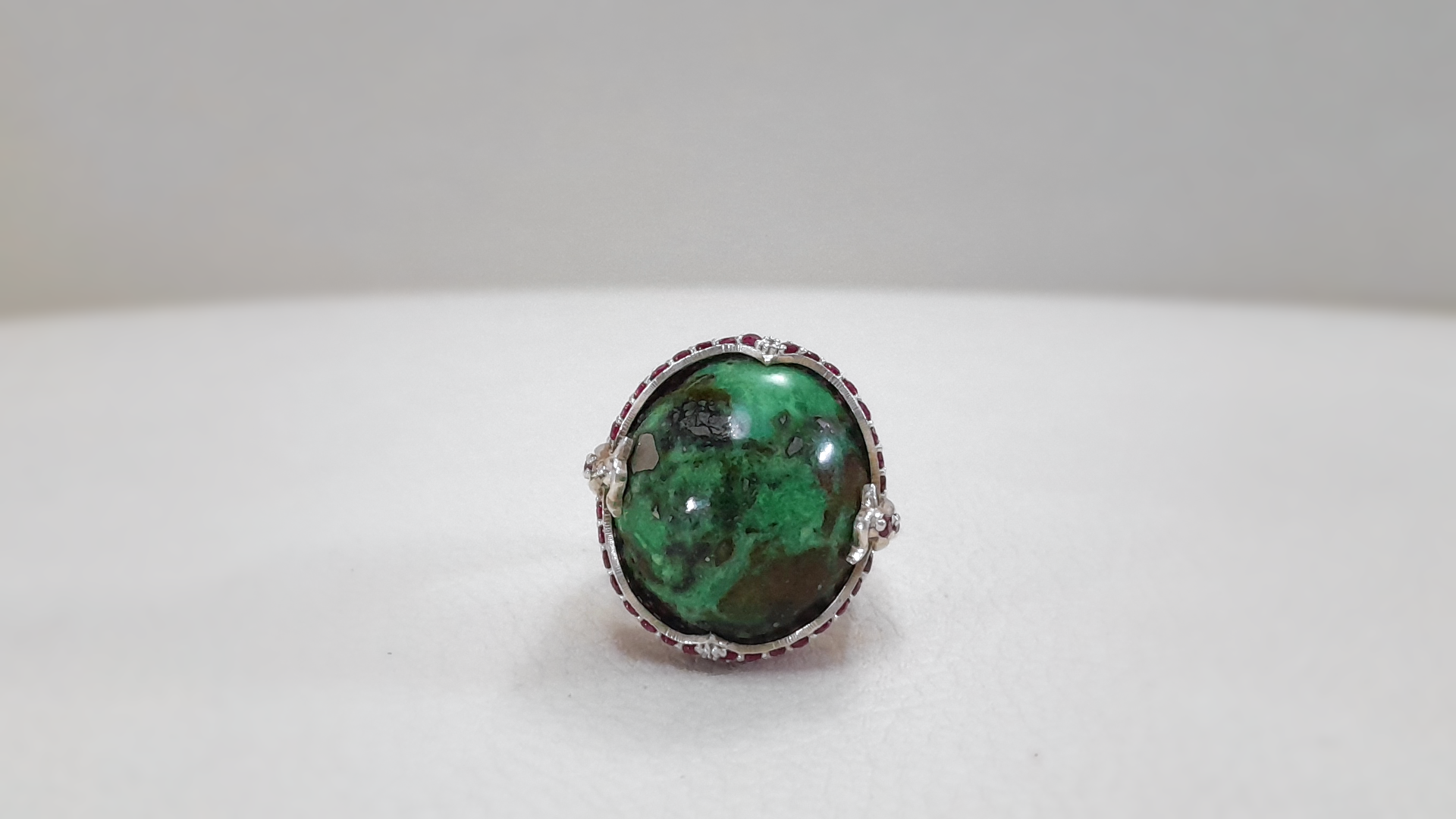 30 Carat Green Turquoise Ring