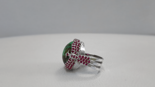 30 Carat Green Turquoise Ring