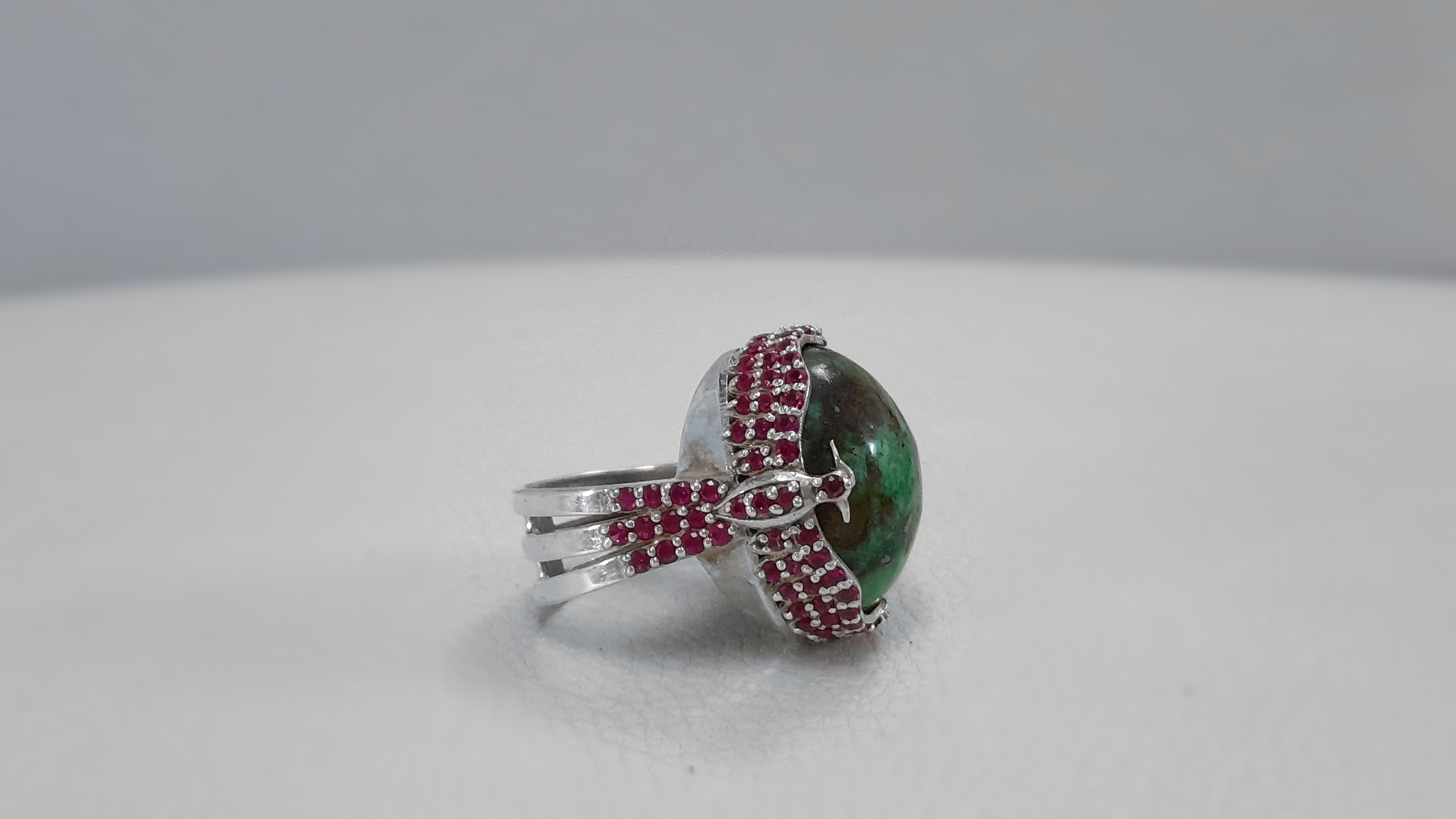 30 Carat Green Turquoise Ring