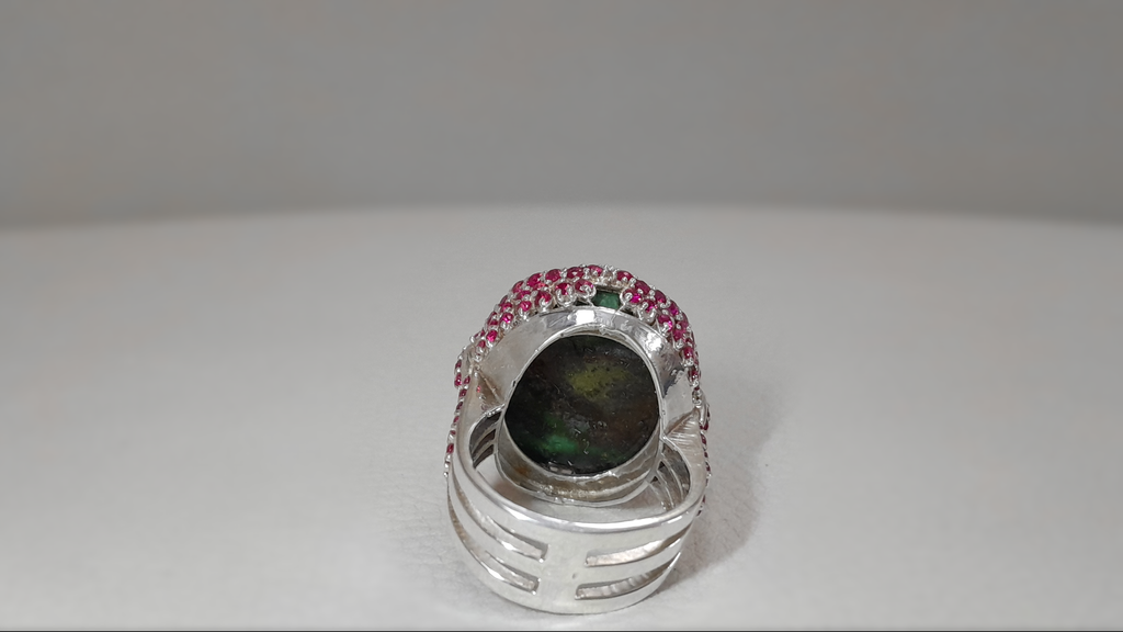 30 Carat Green Turquoise Ring