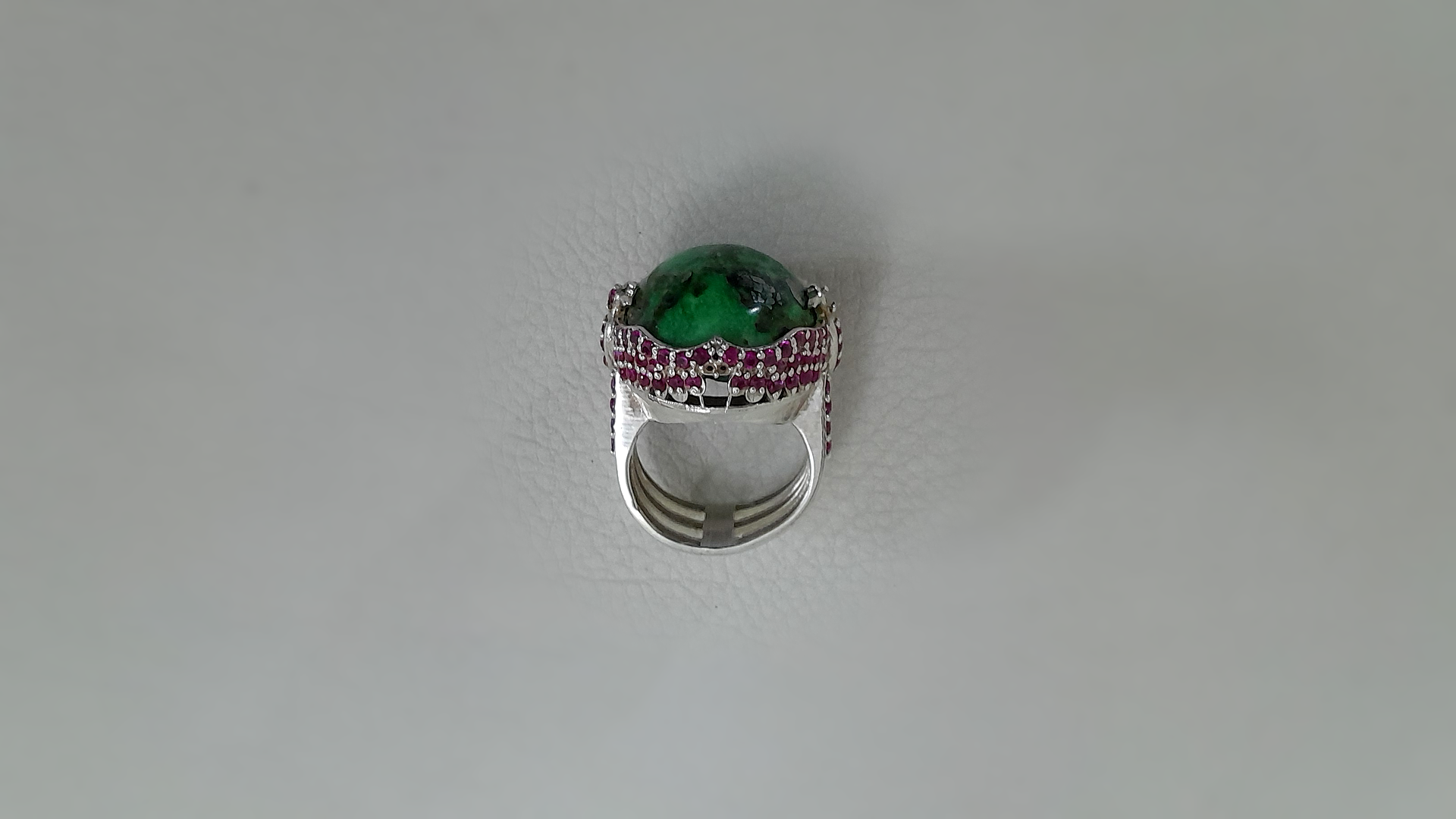 30 Carat Green Turquoise Ring