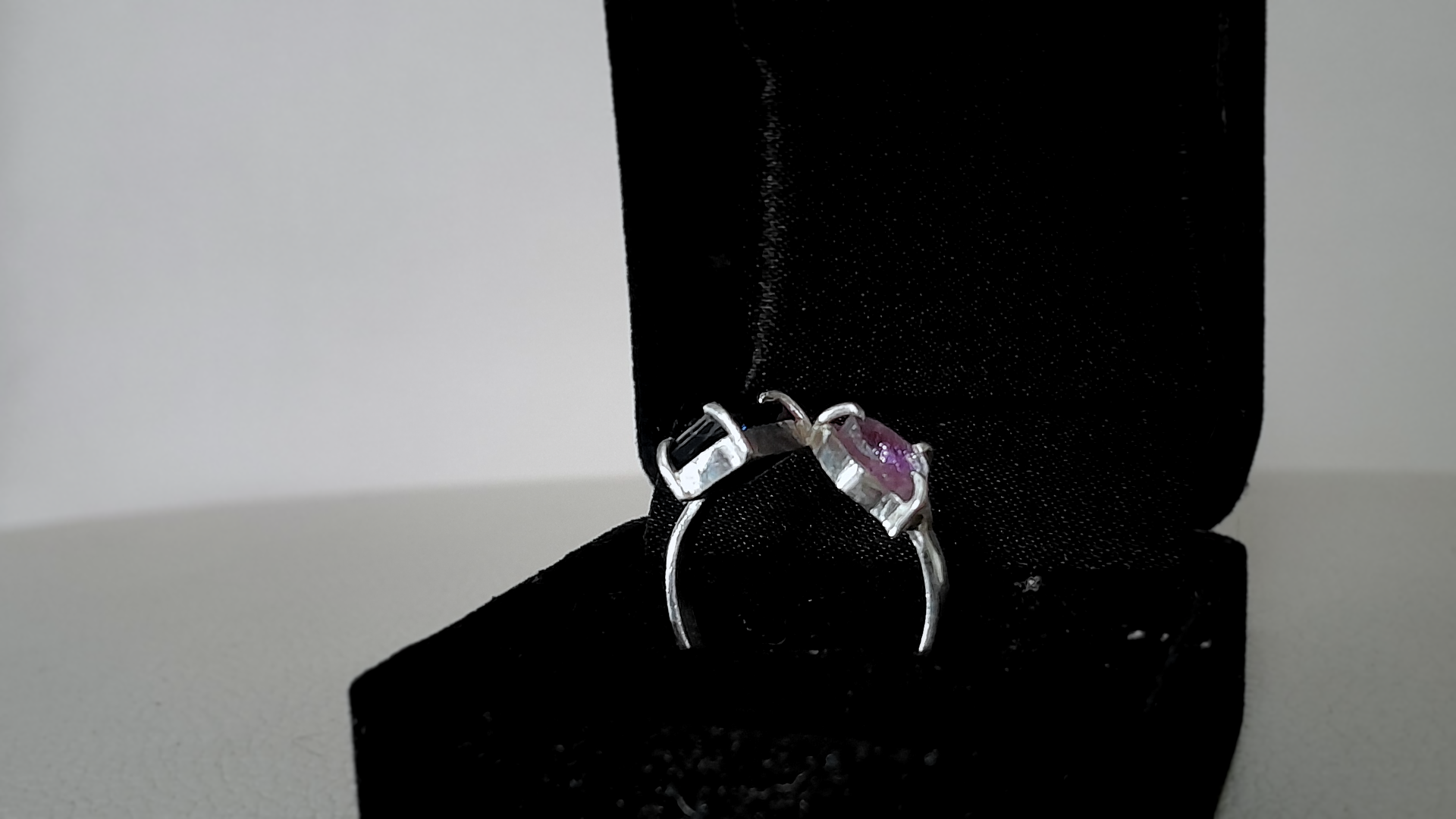 Watermelon and Indicolite Tourmaline Ring