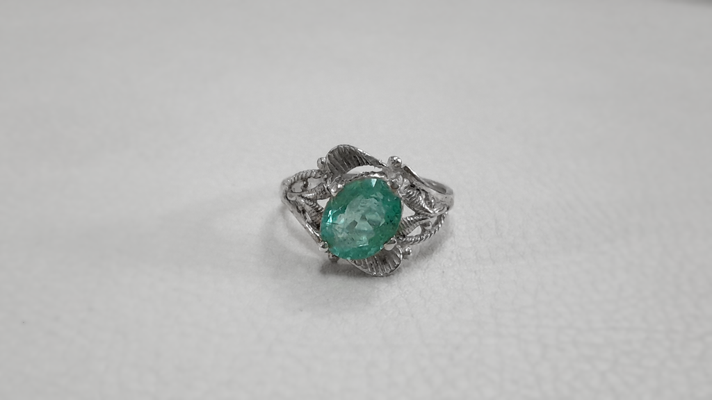 2.3 CT Emerald Promise Ring.