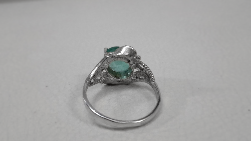 2.3 CT Emerald Promise Ring.