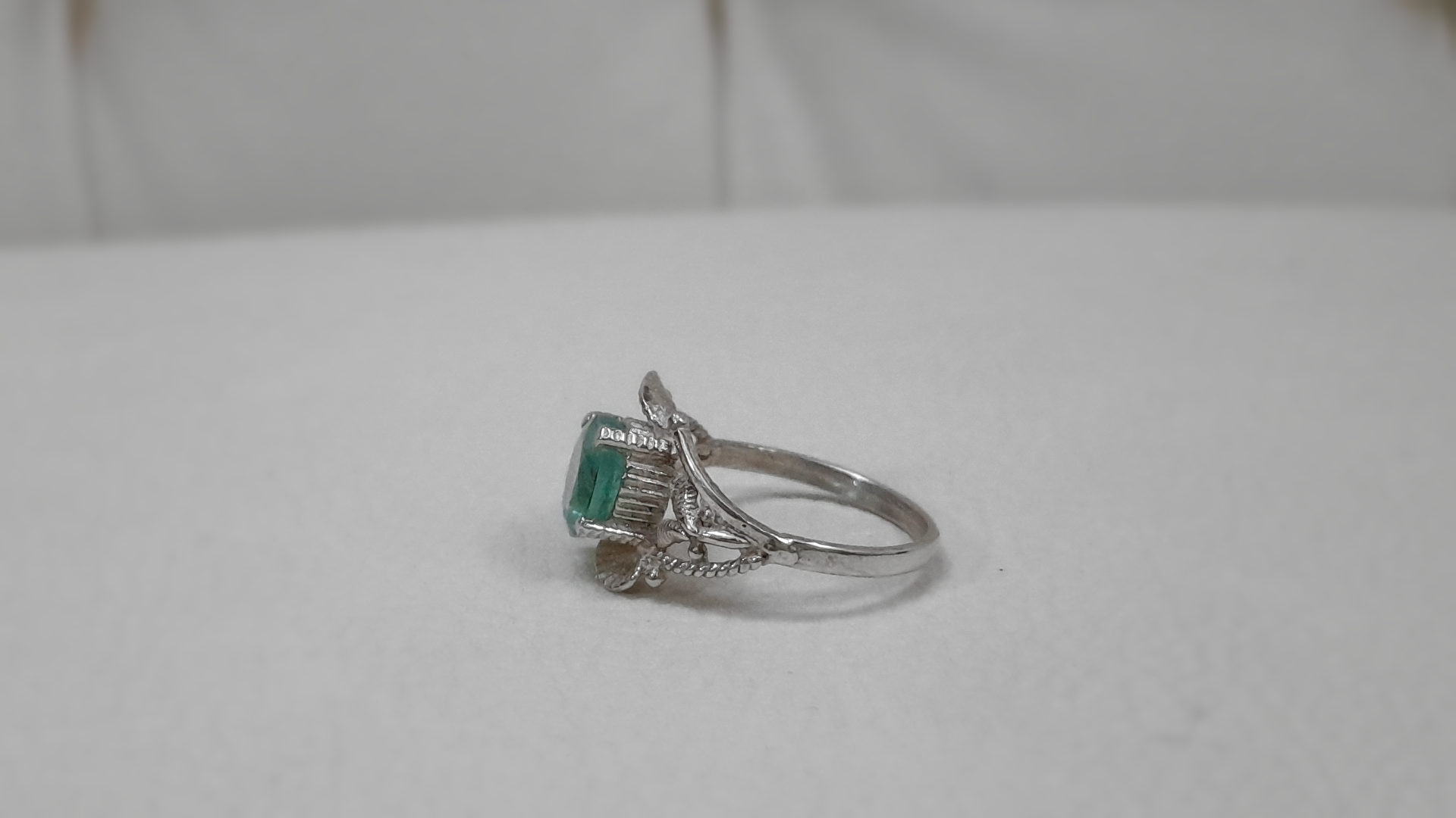 2.3 CT Emerald Promise Ring.