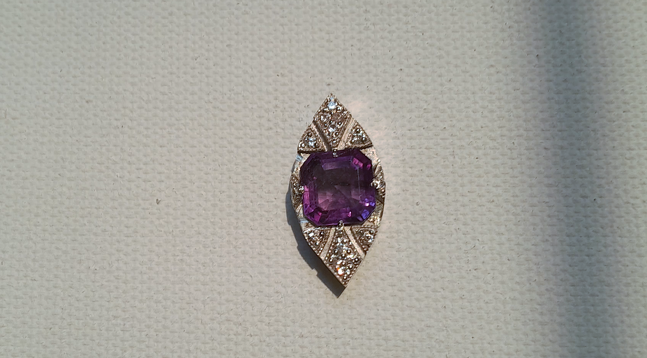 Art Deco -- Amethyst Pendant by Beech Wylde