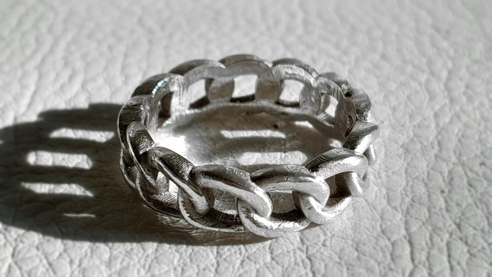 Chain Ring, 925 Sterling Silver by Beech Wylde