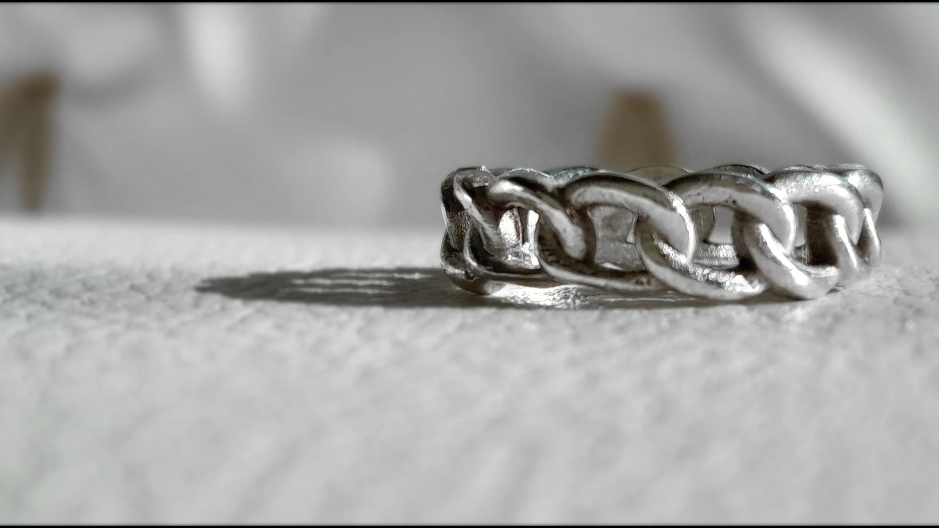Chain Ring, 925 Sterling Silver by Beech Wylde