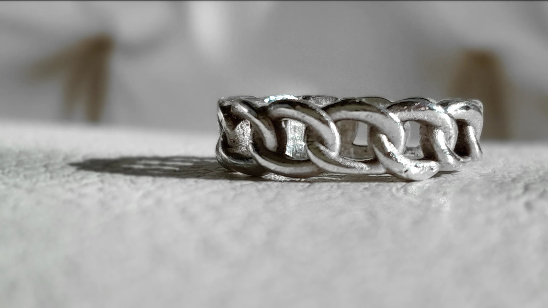 Chain Ring, 925 Sterling Silver by Beech Wylde