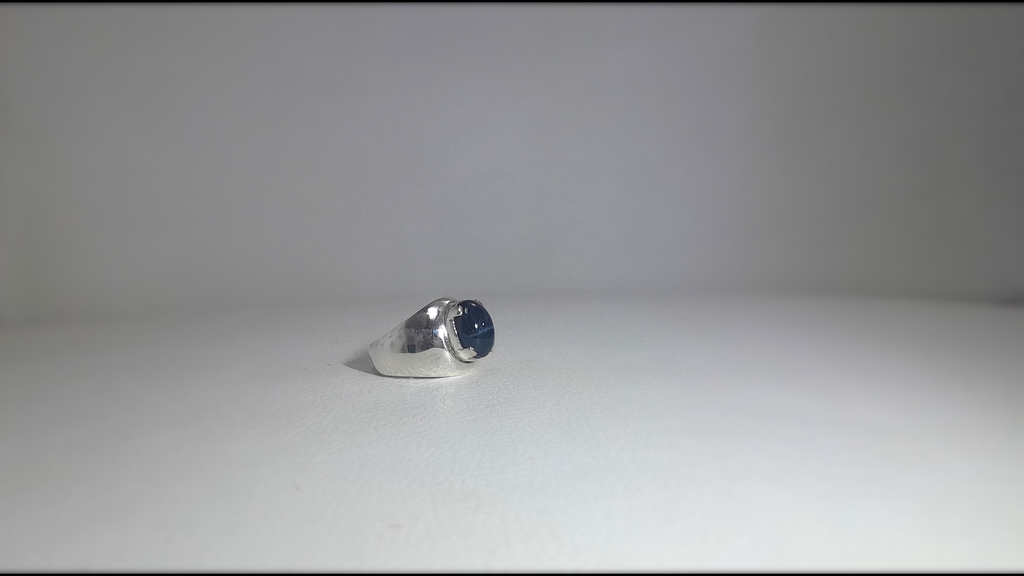 7 ct Blue Star Sapphire Ring
