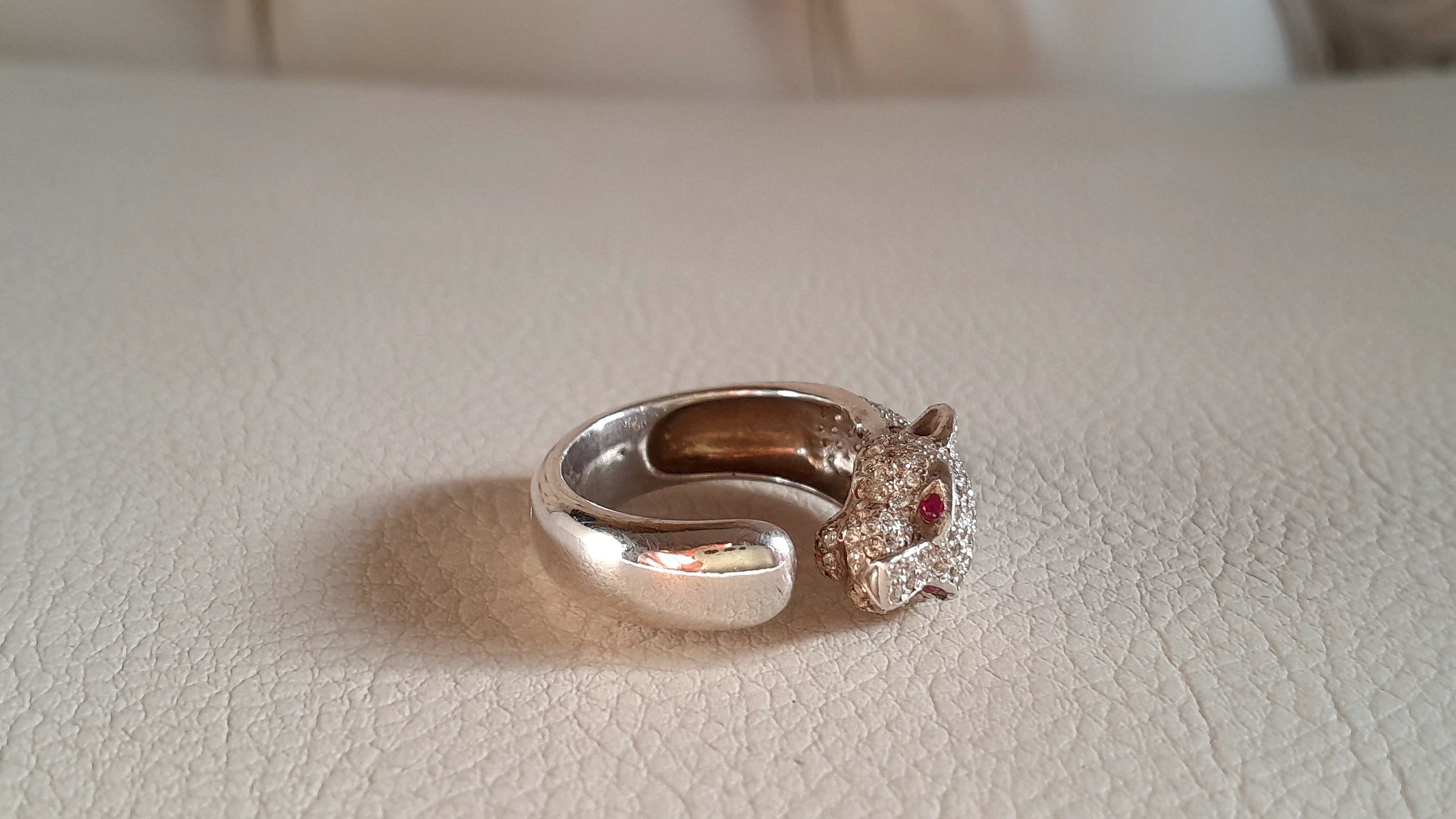 925 Sterling Silver Lioness Ring by Beech Wylde