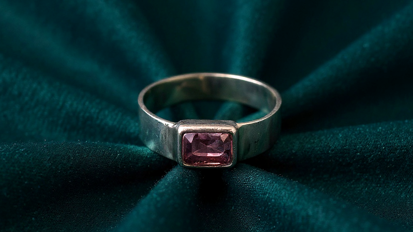 The Whisper of Dawn, Pink Tourmaline Ring.