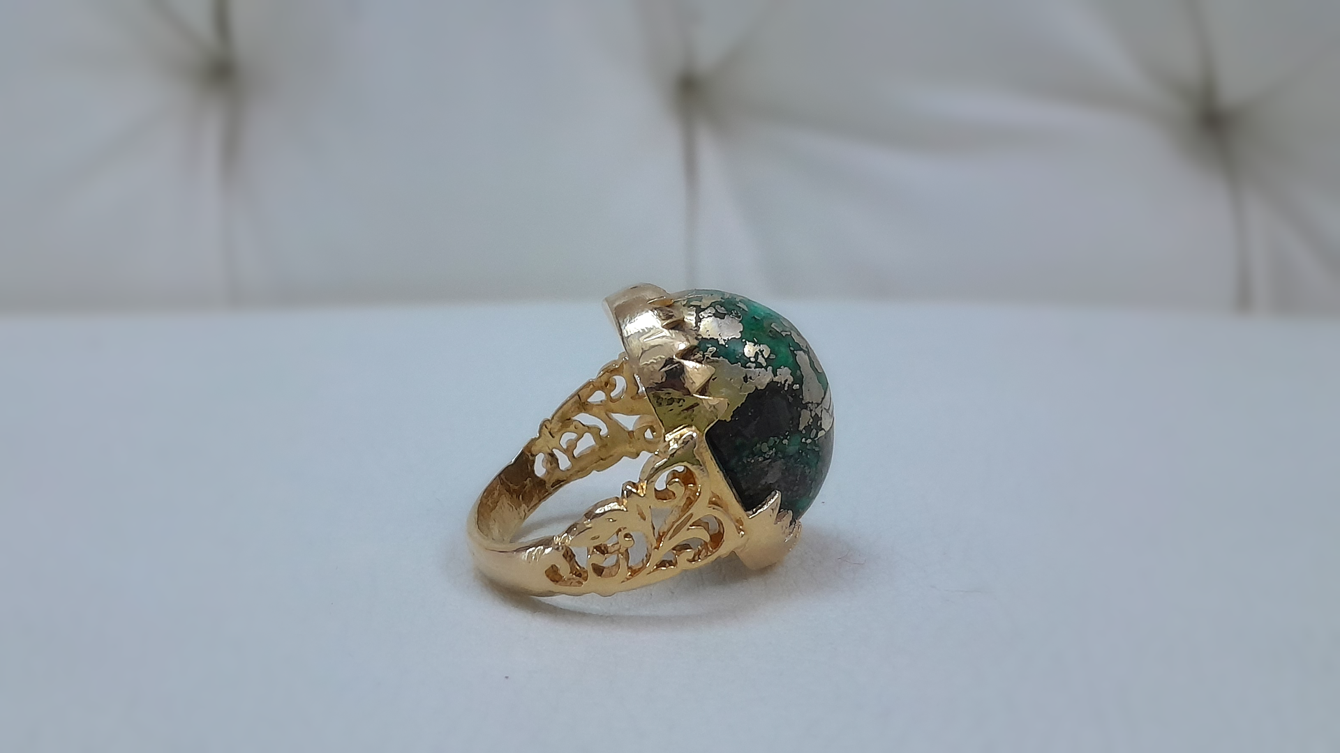 57 Carat Natural Turquoise Ring.