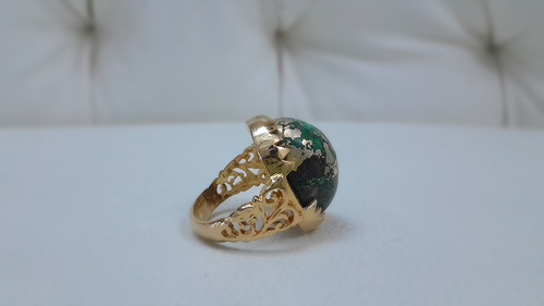57 Carat Natural Turquoise Ring.