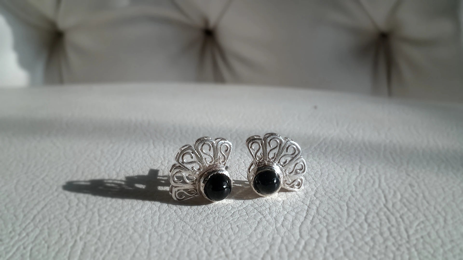 Dark Indicolite Tourmaline Stud Earrings – by Beech Wylde