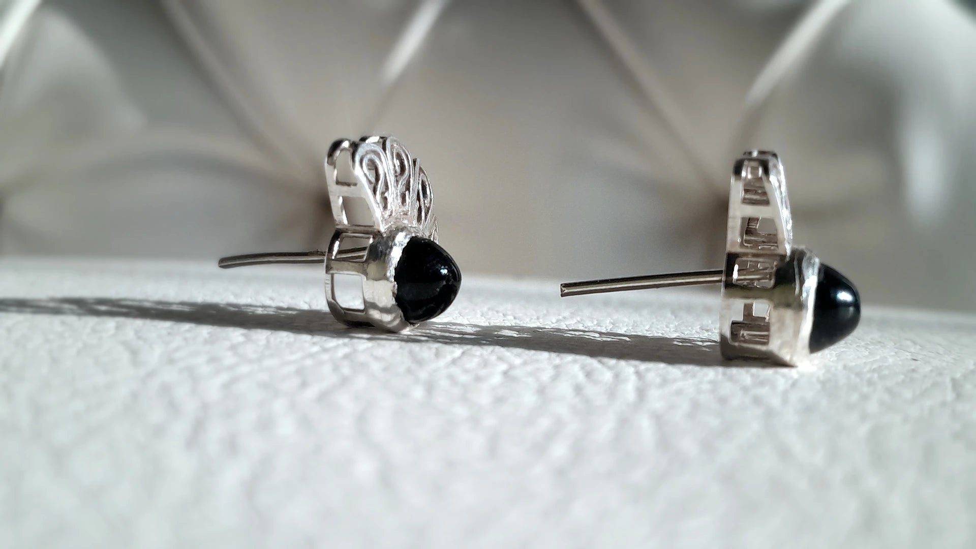 Dark Indicolite Tourmaline Stud Earrings – by Beech Wylde