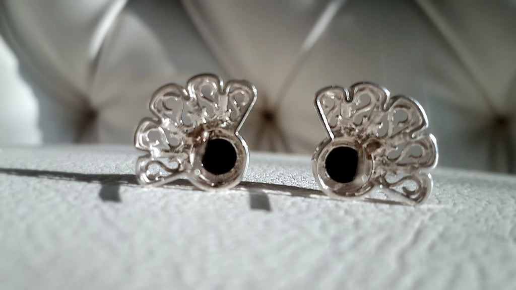 Dark Indicolite Tourmaline Stud Earrings – by Beech Wylde