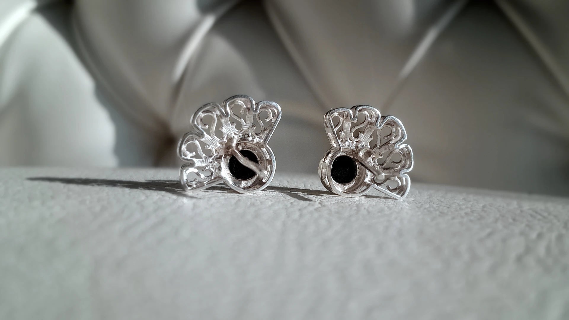 Dark Indicolite Tourmaline Stud Earrings – by Beech Wylde