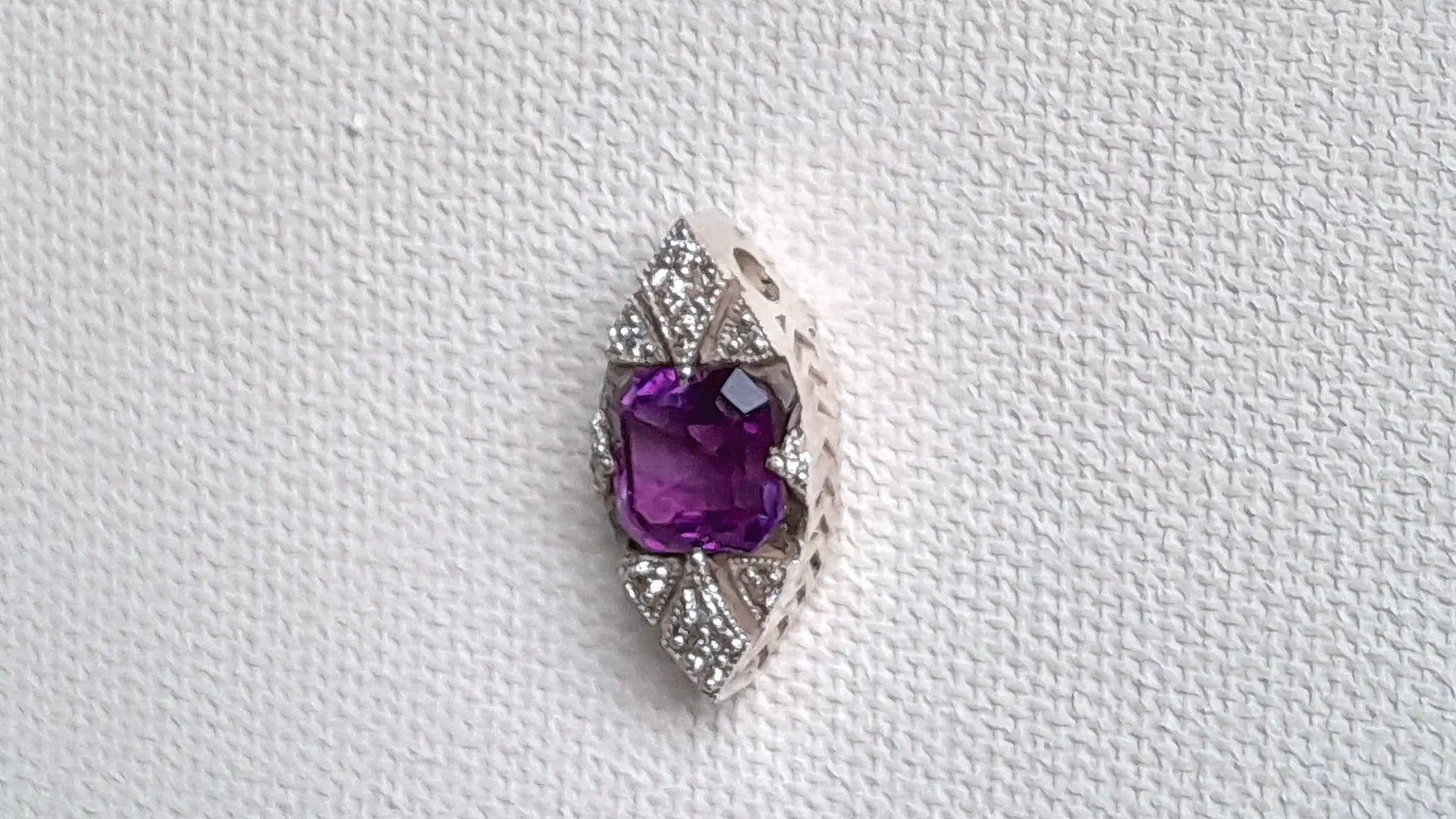 Art Deco -- Amethyst Pendant by Beech Wylde