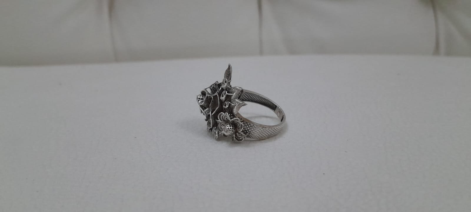 Floral Silver Ring