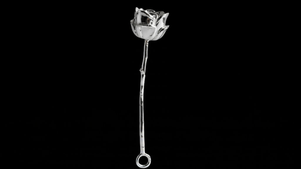 Silver Rose Pendant