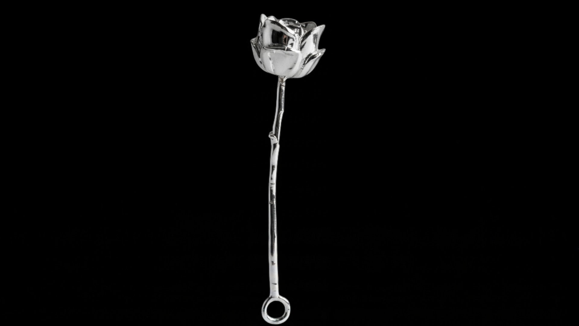 Silver Rose Pendant