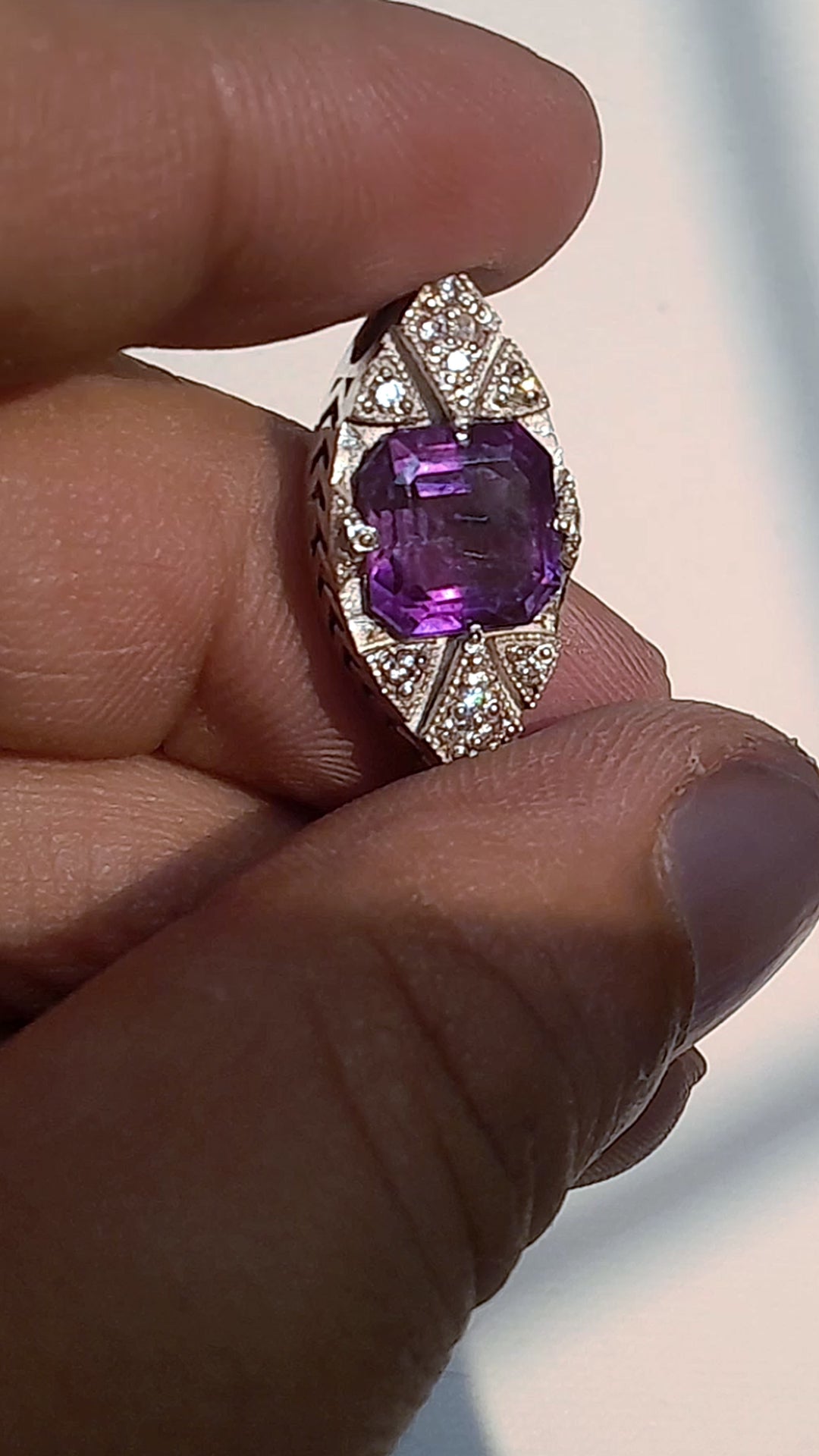 Art Deco -- Amethyst Pendant by Beech Wylde