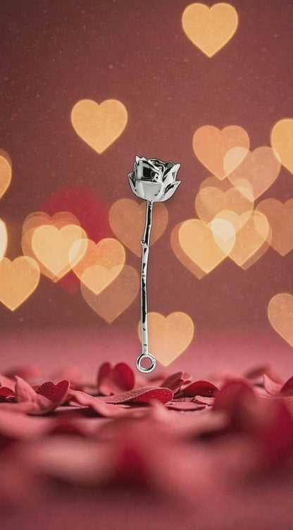Silver Rose Pendant