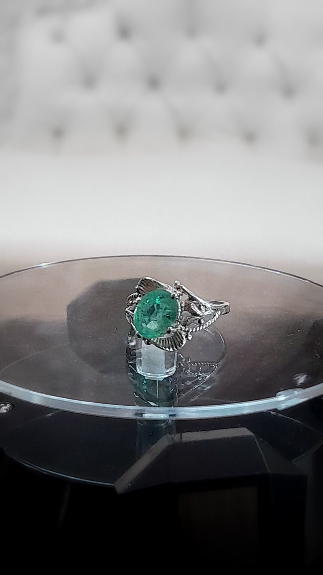 2.3 CT Emerald Promise Ring.