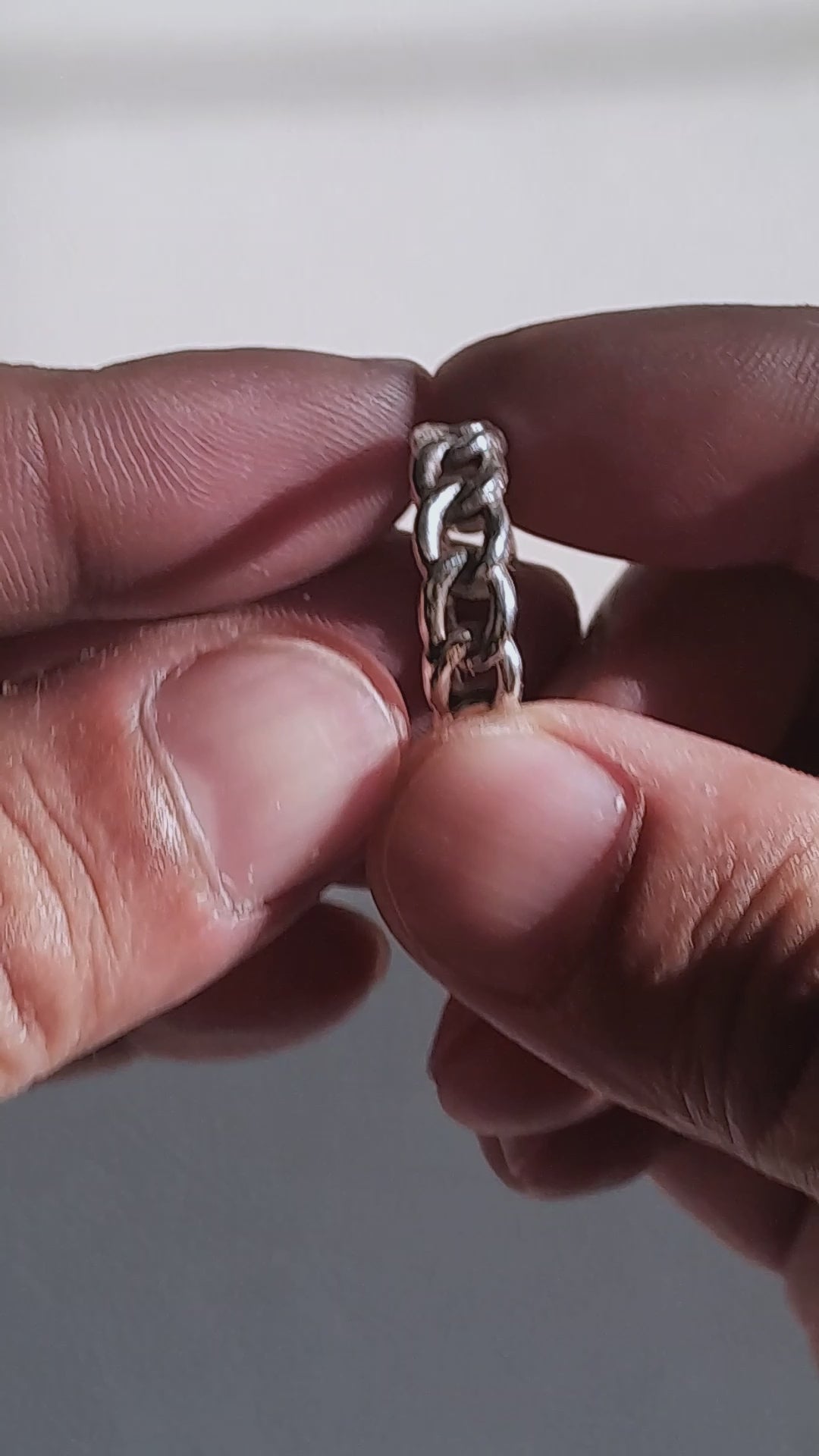 Chain Ring, 925 Sterling Silver by Beech Wylde