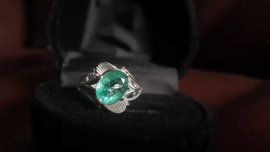2.3 CT Emerald Promise Ring.