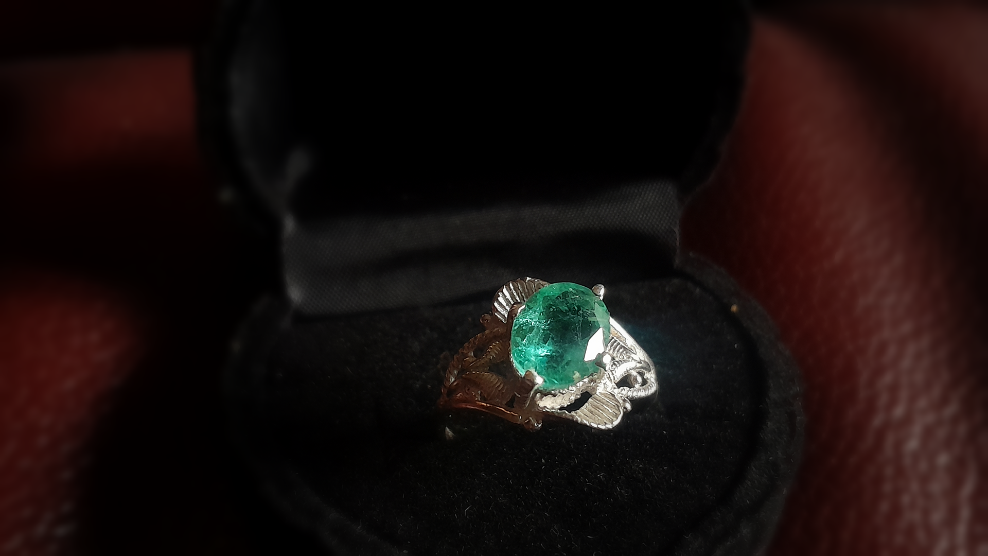 2.3 CT Emerald Promise Ring.