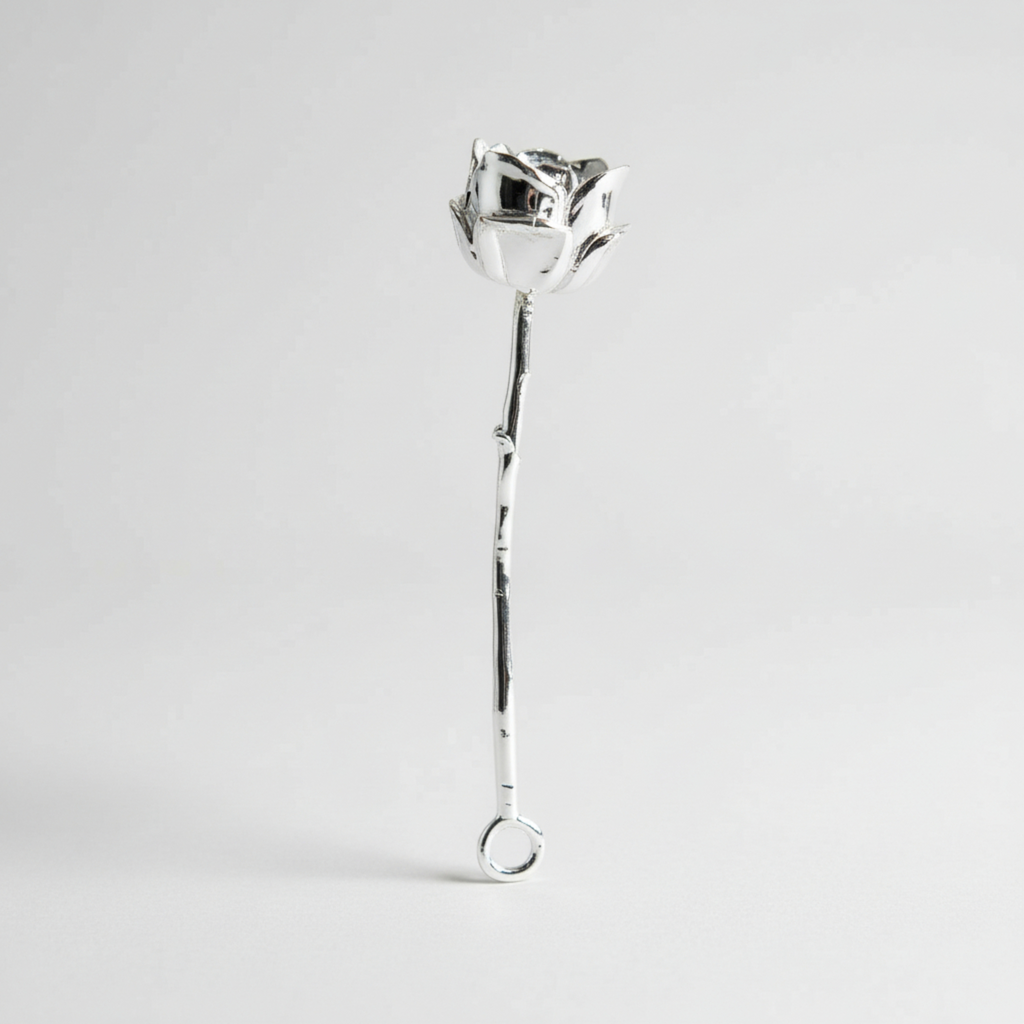 Silver Rose Pendant