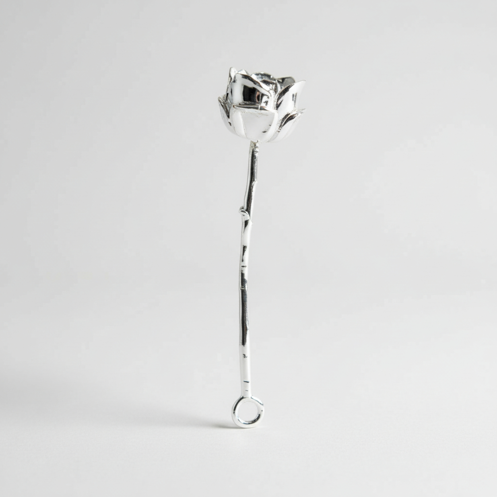 Silver Rose Pendant