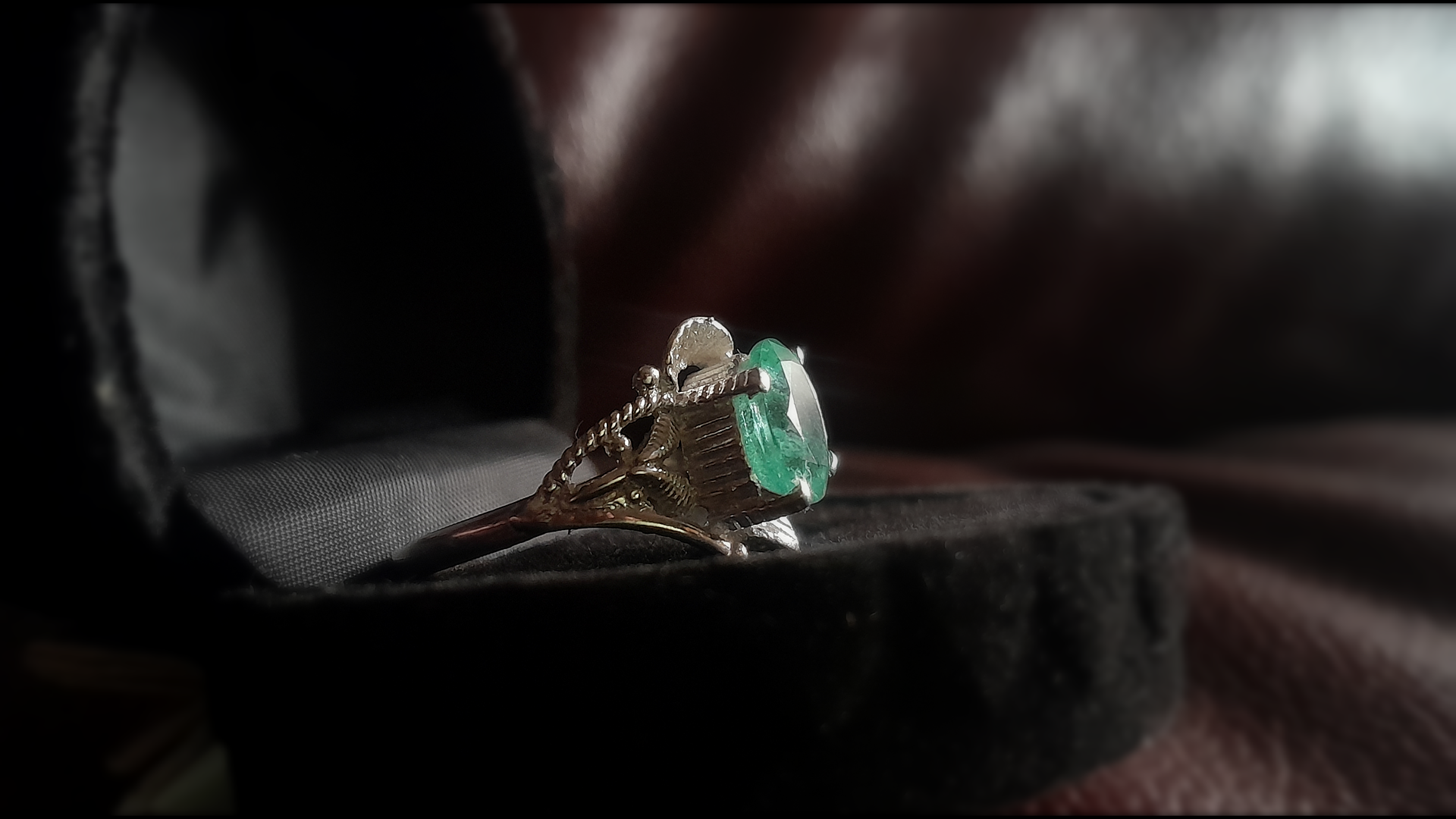 2.3 CT Emerald Promise Ring.