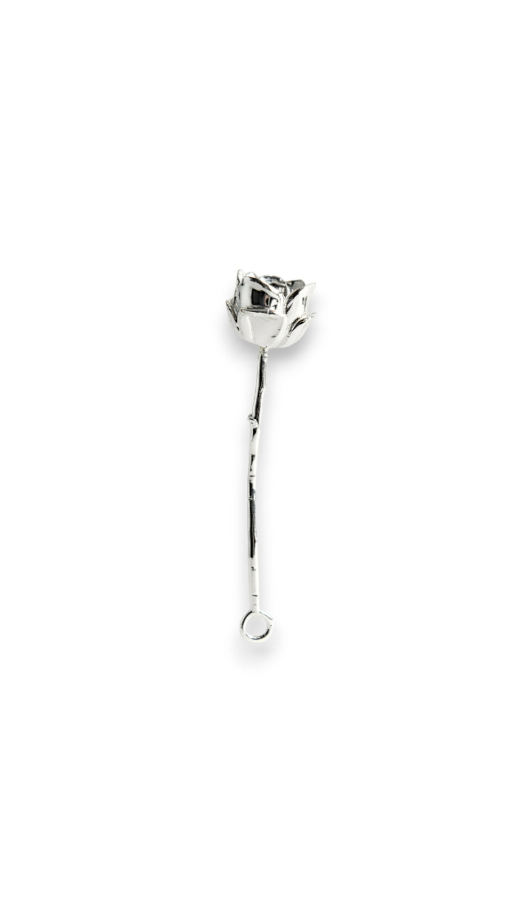 Silver Rose Pendant