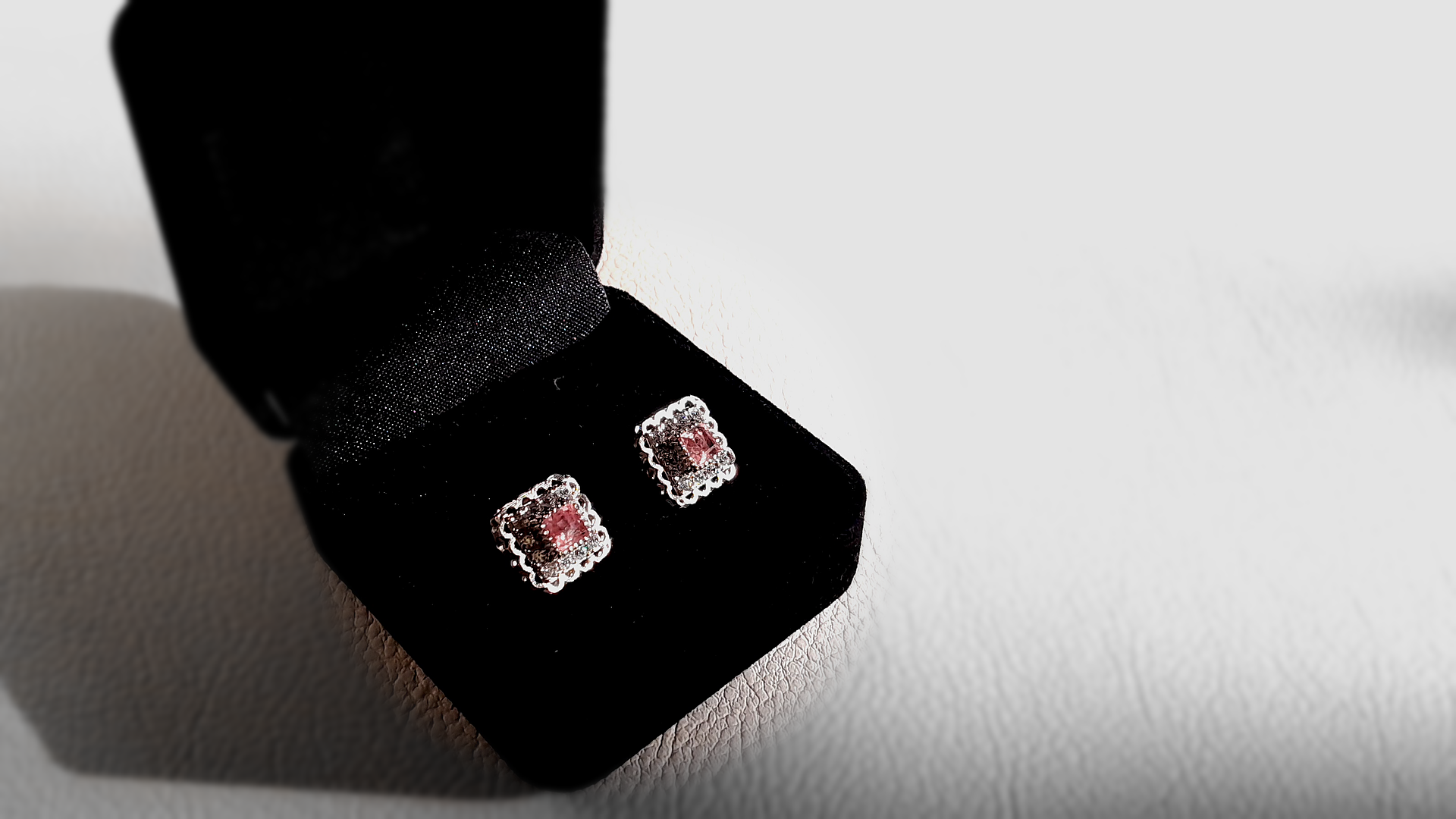 Pink Tourmaline Studs